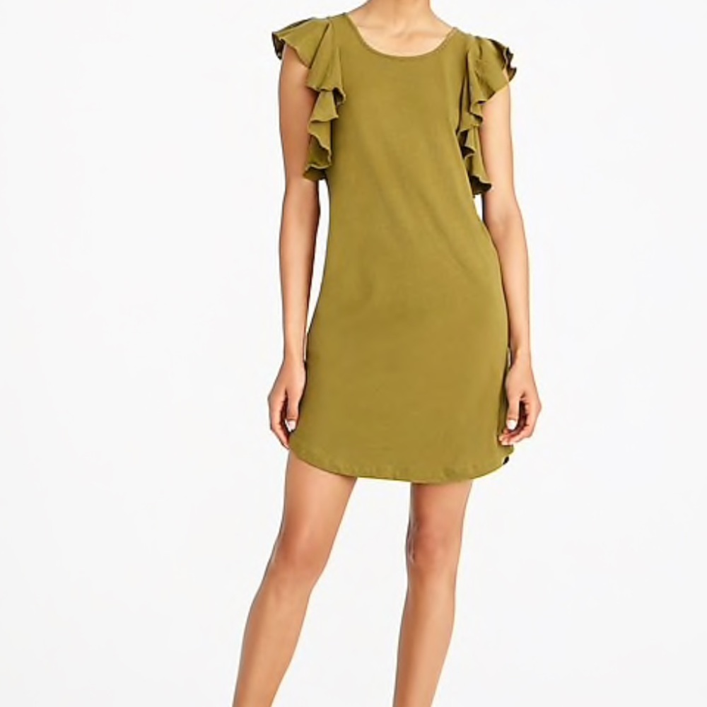 J CREW Ruffle dress